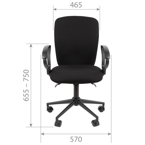 Компьютерное кресло  CHAIRMAN 9801 BLACK #7
